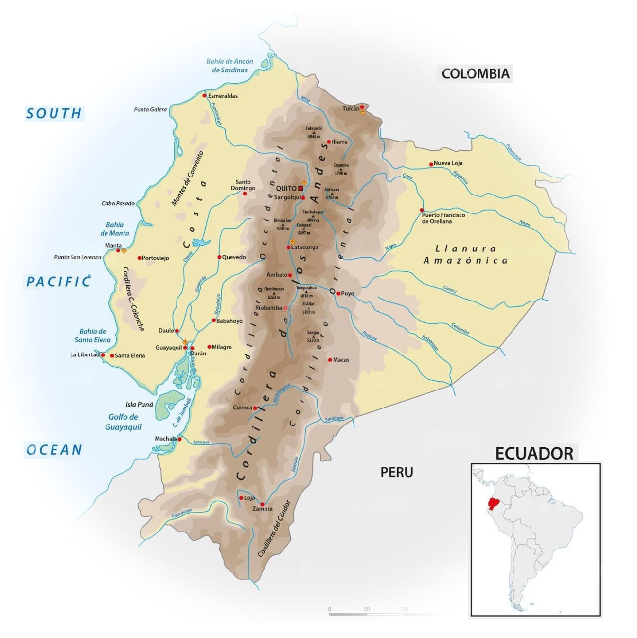 Mapa Hídrico Ecuador